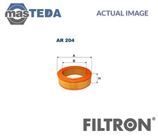 Image of AR 204 ENGINE AIR FILTER ELEMENT FILTRON NEW OE REPLACEMENT