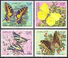 Product Image: Algeria 1981 Butterflies/Insects/Nature/Conservation/Environment 4v set (n18501)
