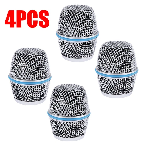 4PCS Microphone Grille Head Mesh Fits For Shure Beta 87A Replacement USAA+