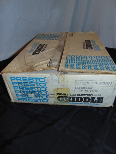 Neu NOS Vintage Presto Silverstone Familiengröße 17" Elektrogrill Modell 1814 - Bild 6 von 6