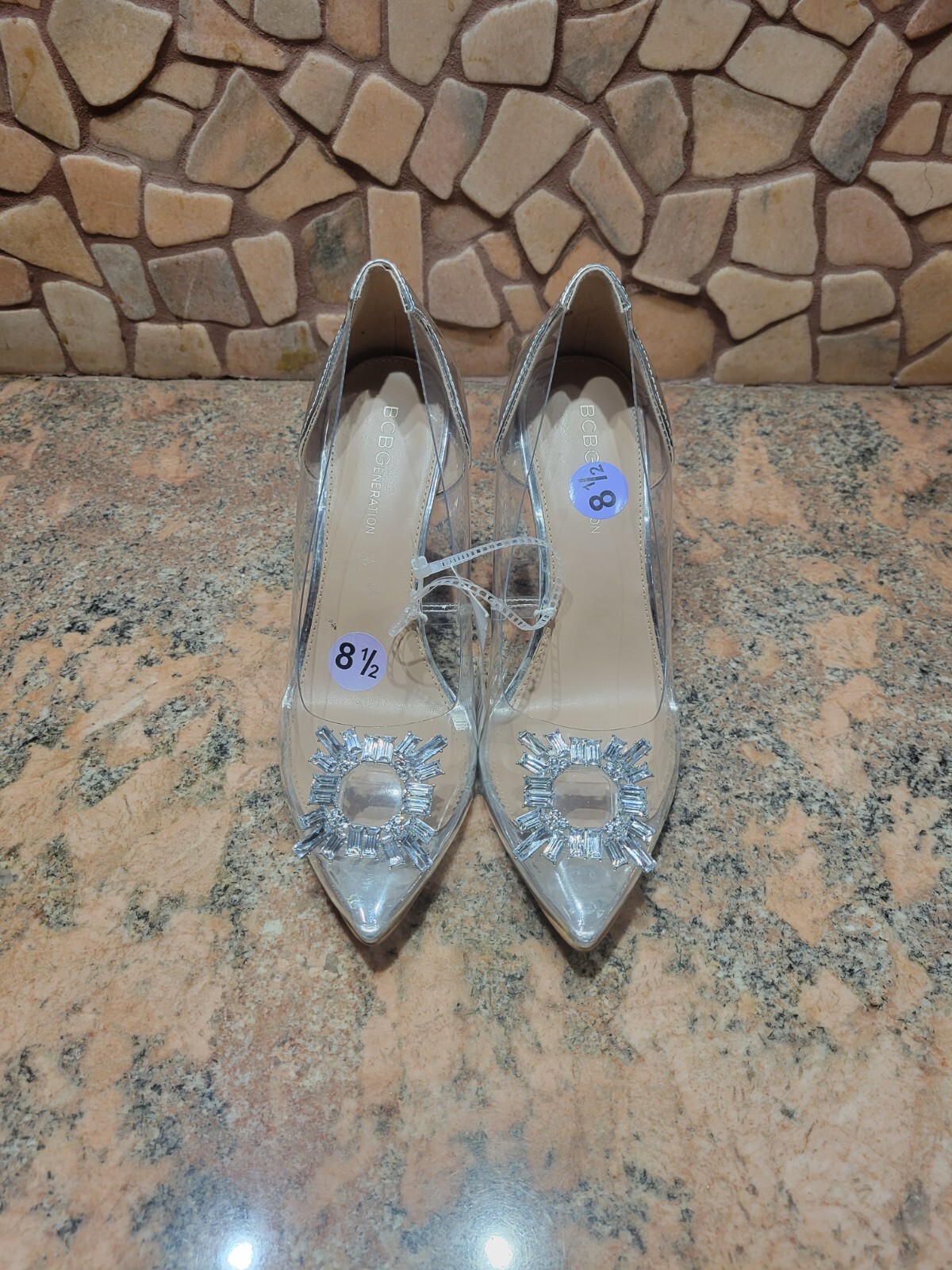 BCBGENERATION Pointed Toe Pump Heels rhinestone c… - image 2