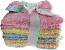 10 Pack Washcloth Towel Set 100% Cotton Soft Wash Cloths for Face & Body 12X12