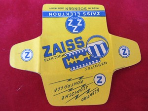 OLD RAZOR BLADE BLADE ZAISS ELEKTRON COMPLETE RAZOR BLADE