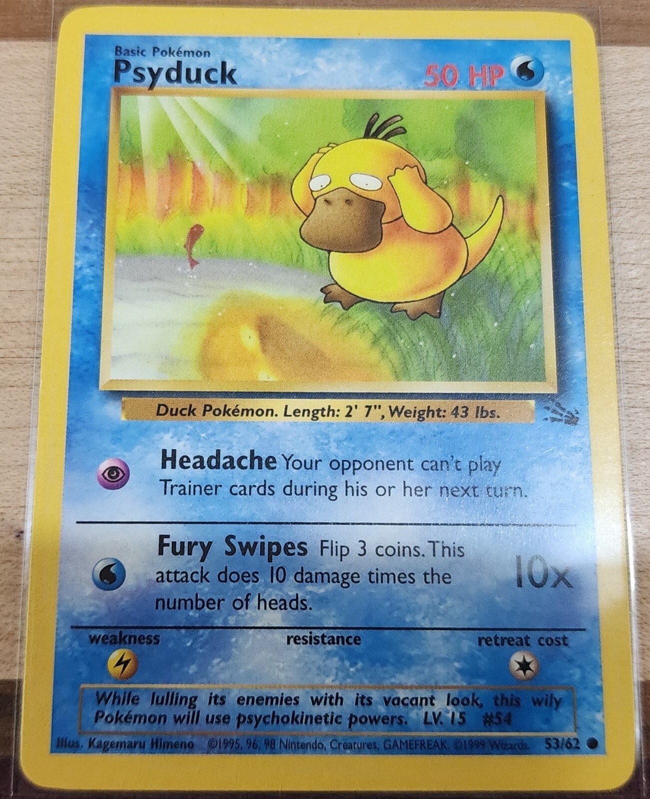 Pokémon TCG: Psyduck - 53/62 - Fossil - NM