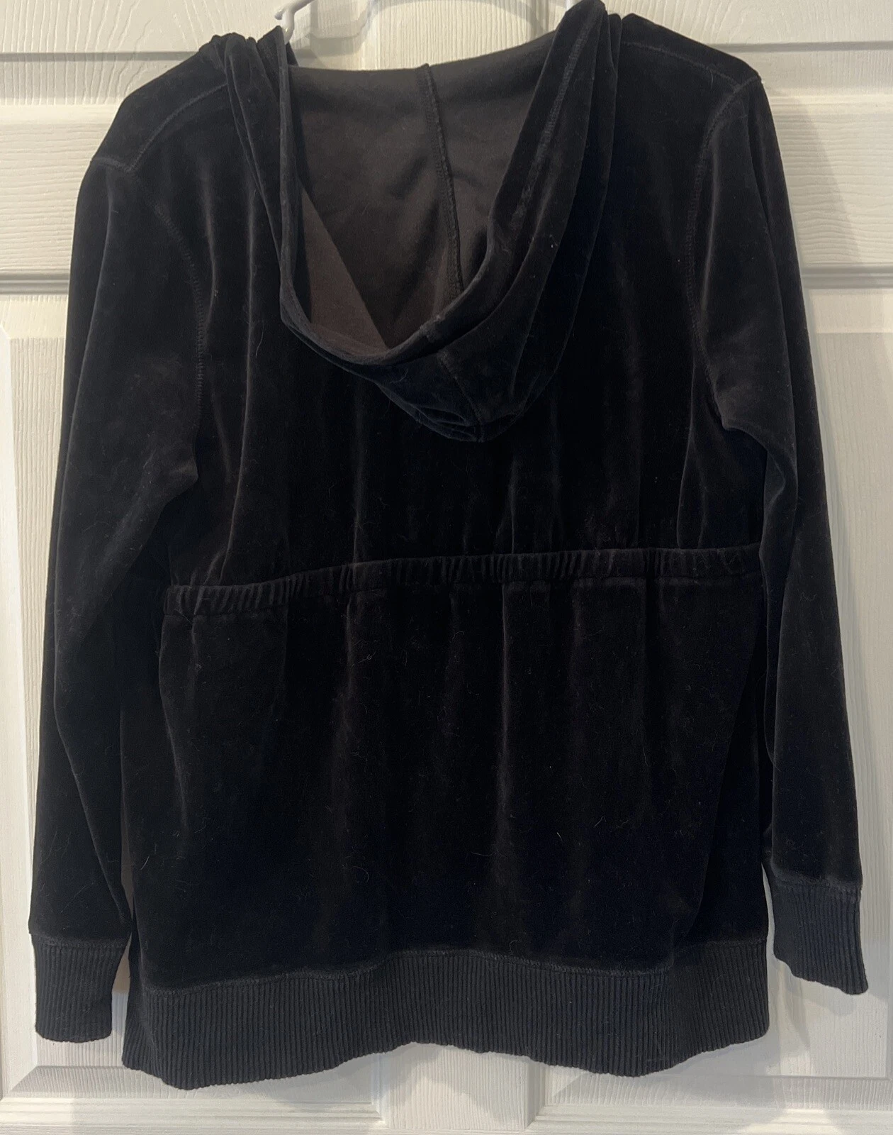 Top Michael Kors Nero Velluto Collo a V Taglia Large Donna RARO