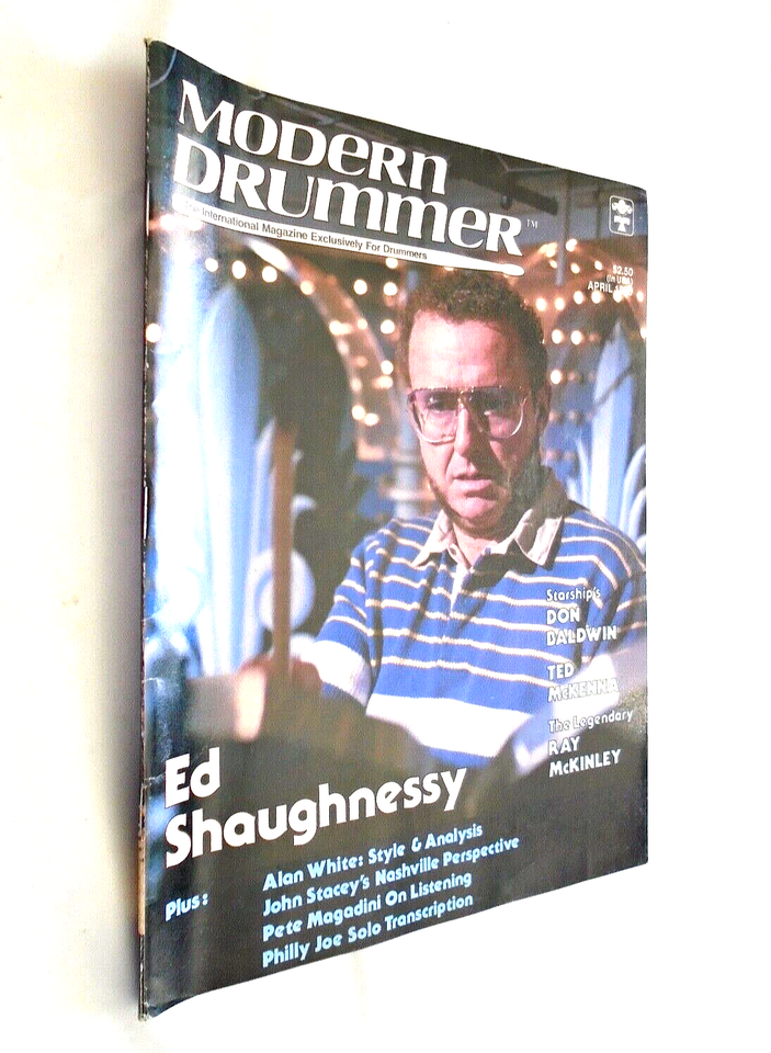 MODERN DRUMMER April 1986 ED SHAUGHNESSY TONIGHT SHOW JOHNNY