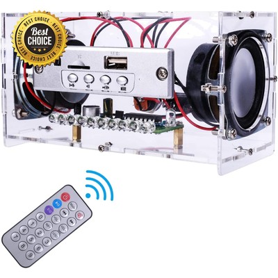DIY Bluetooth-Compatible Speaker Kit, Mini Stereo Sound Amplifier Soldering P...