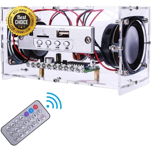 DIY Bluetooth-Compatible Speaker Kit, Mini Stereo Sound Amplifier Soldering P...