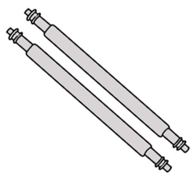 Candino Watches 2x Federstege Edelstahl C4480 C4493 C4510 C4579 C4583 