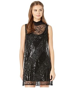 turtleneck sequin dress
