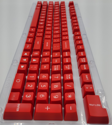 104Pcs/Set Red White Full Size Key PBT Double Shot Keycaps Mechanical Keyboard - Picture 4 of 4