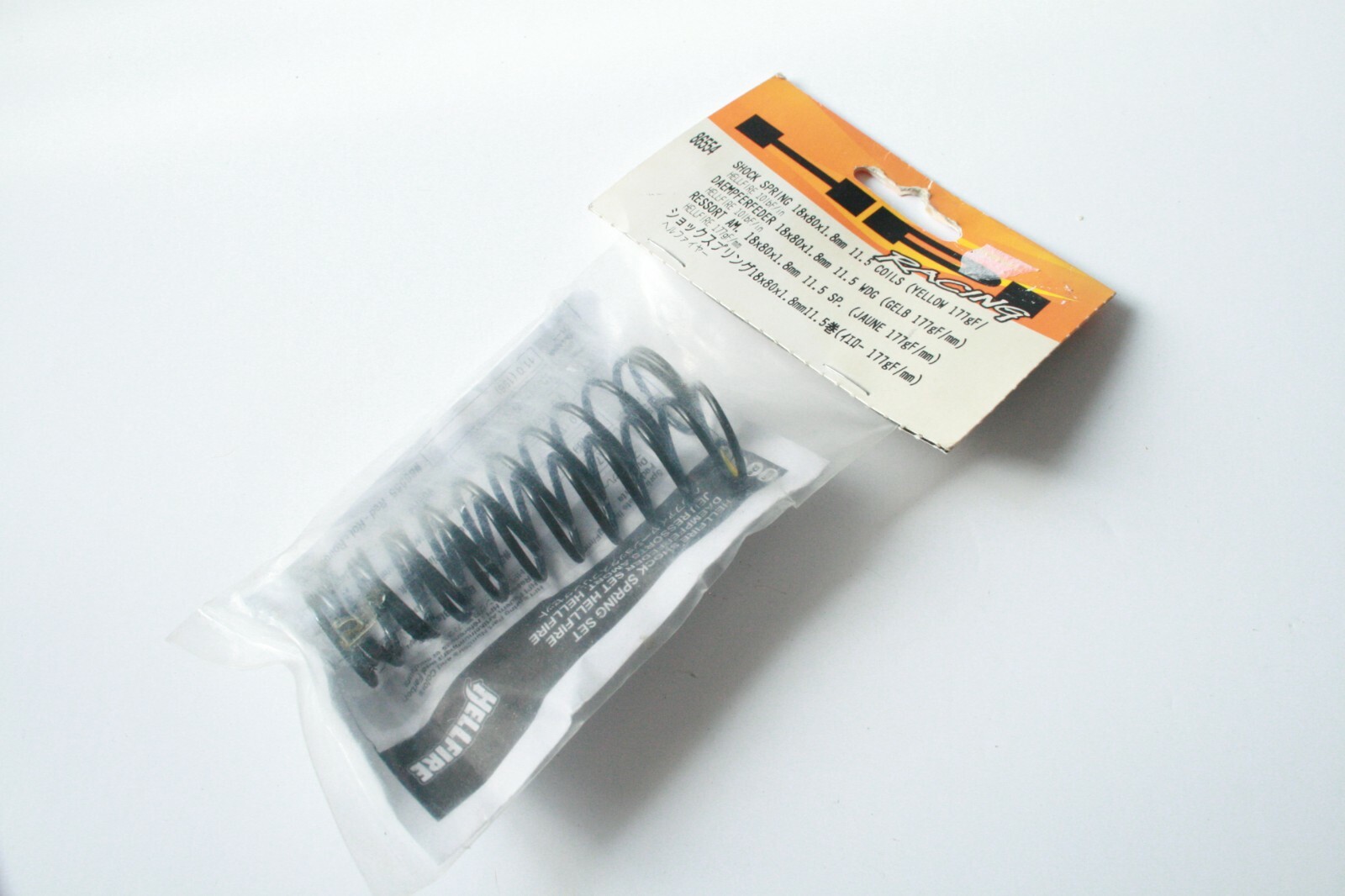 HPI Hellfire Shock Springs 18x80x1.8mm 11.5 Coils Yellow - 86554
