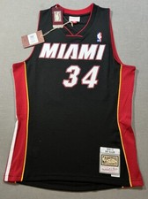 Authentic Mitchell & Ness Miami Heat Ray Allen 2012-13 Jersey Mens Medium Black.
