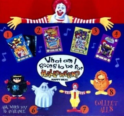 WHAT AM I GOING TO BE FOR HALLOWEEN MCDONALD'S Ronald-Birdie-Grimace + HM B0X