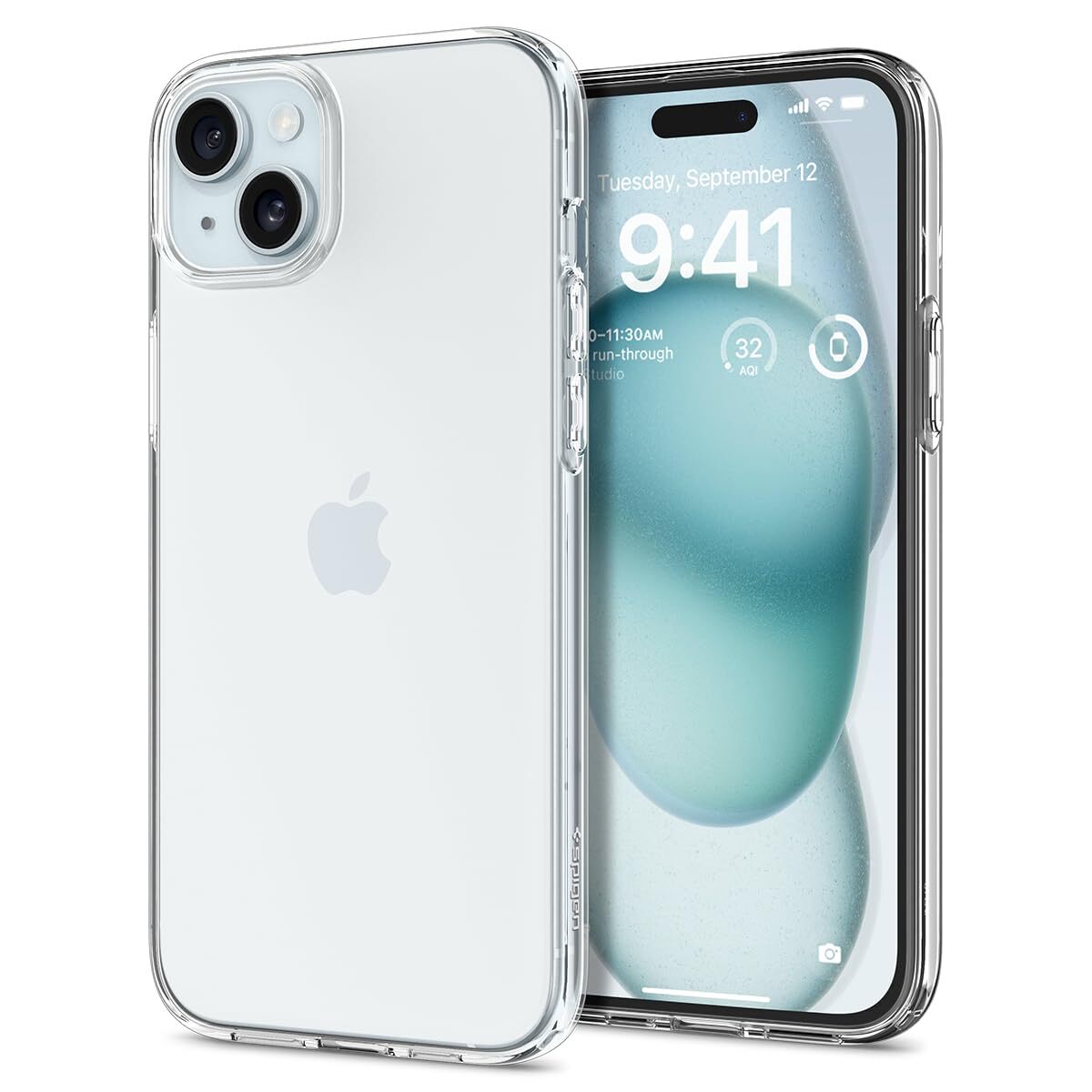 Spigen Cover Liquid Crystal Compatibile con iPhone 15 - Trasparente