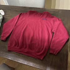 Vintage Wilson Sweater Men XL Maroone Red Pullover Sweatshirt Made in USA