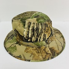 VTG Realtree Bucket Hat Cotton Sz Large Cap Camouflage USA Made 90s