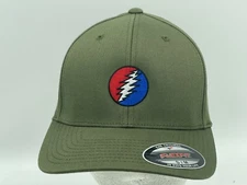 Grateful Dead SYF Centerpiece Embroidered Flexfit Ball Cap Black, Navy or Olive 
