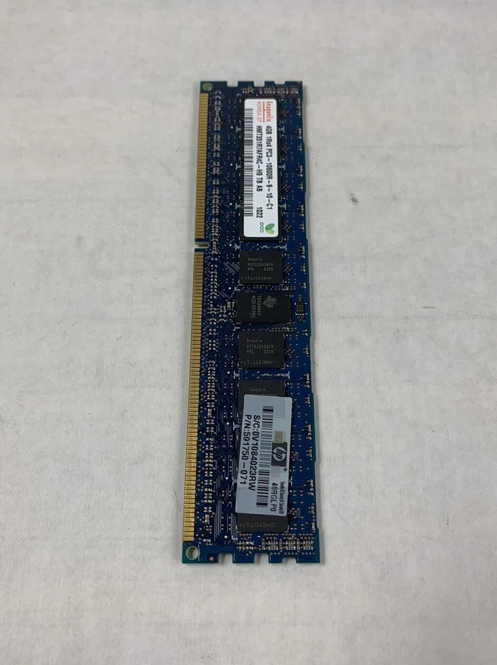 Hynix 24GB Kit 6x4GB 1Rx4 PC3-10600R-9-10-C1 HMT351R7AFR4C-H9 TB AB Server Ram - Image 3 of 4