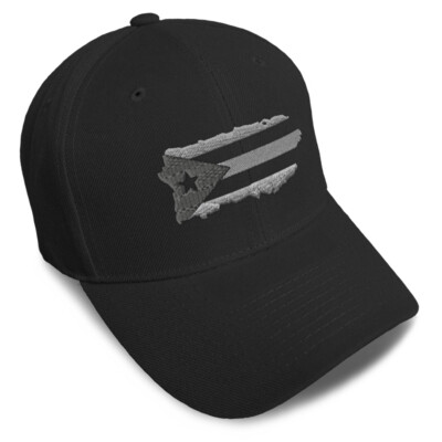Baseball Cap Puerto Rico Island Map Flag A Embroidery Dad Hats for Men & Women