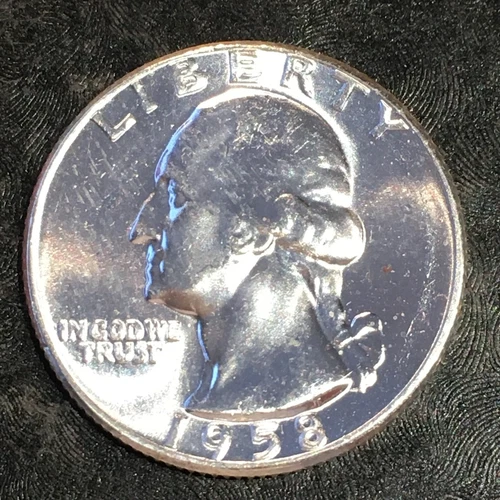 1958 Washington Quarter - Original Uncirculated - High Quality Scans #P661