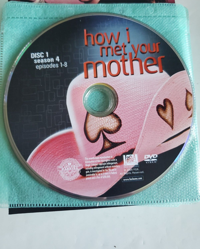 How I Met Your Mother Season 4 Disc Only Loose DVD TV Series 20th Century Fox