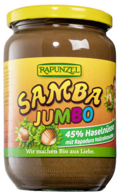 (16,22 EUR/kg) Rapunzel Samba Haselnuss 6x750g, BIO Nuss-Nougat-Creme