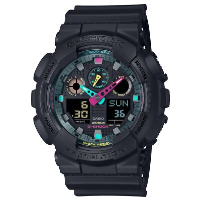 Casio Uhr G-Shock GA-100MF-1AER Silikon Schwarz Sub 200mt
