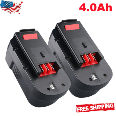 2-Pack 18V for Black and Decker HPB18 18 Volt 4.0Ah Battery HPB18-OPE 244760-00