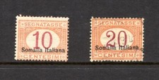 R4267 Somalie 1020 Droits De Port SCARCE! 2v. MH Et Utilisé