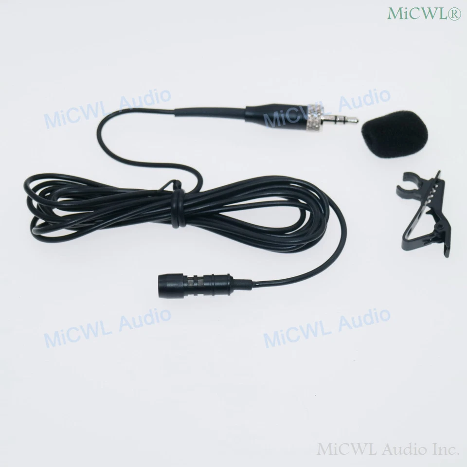 Tie Clip Lavalier Lapel Microphone for Sennheiser ew100 G2 G3 G4 Wireless Mic 2M - Image 2 of 4