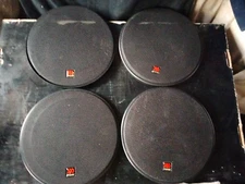 vintage morel car speaker grills and back plate  see photo's