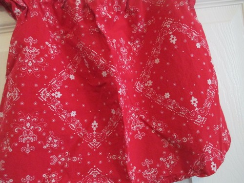 VGUC Oshkosh B’Gosh flutter sleeve handkerchief crop top sx 6/6x - Picture 3 of 5