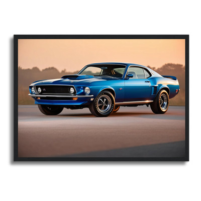 Auto Poster gerahmtes Wandbild Fahrzeug Man Cave Bild A4 - A1 Wohndeko Design