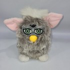 Furby Vintage 1998 Grey White & Pink Tiger Electronics NO POWER REPAIR or PARTS