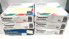 600 File Folders Letters Size Skillcraft (500) & Office Depot (100)