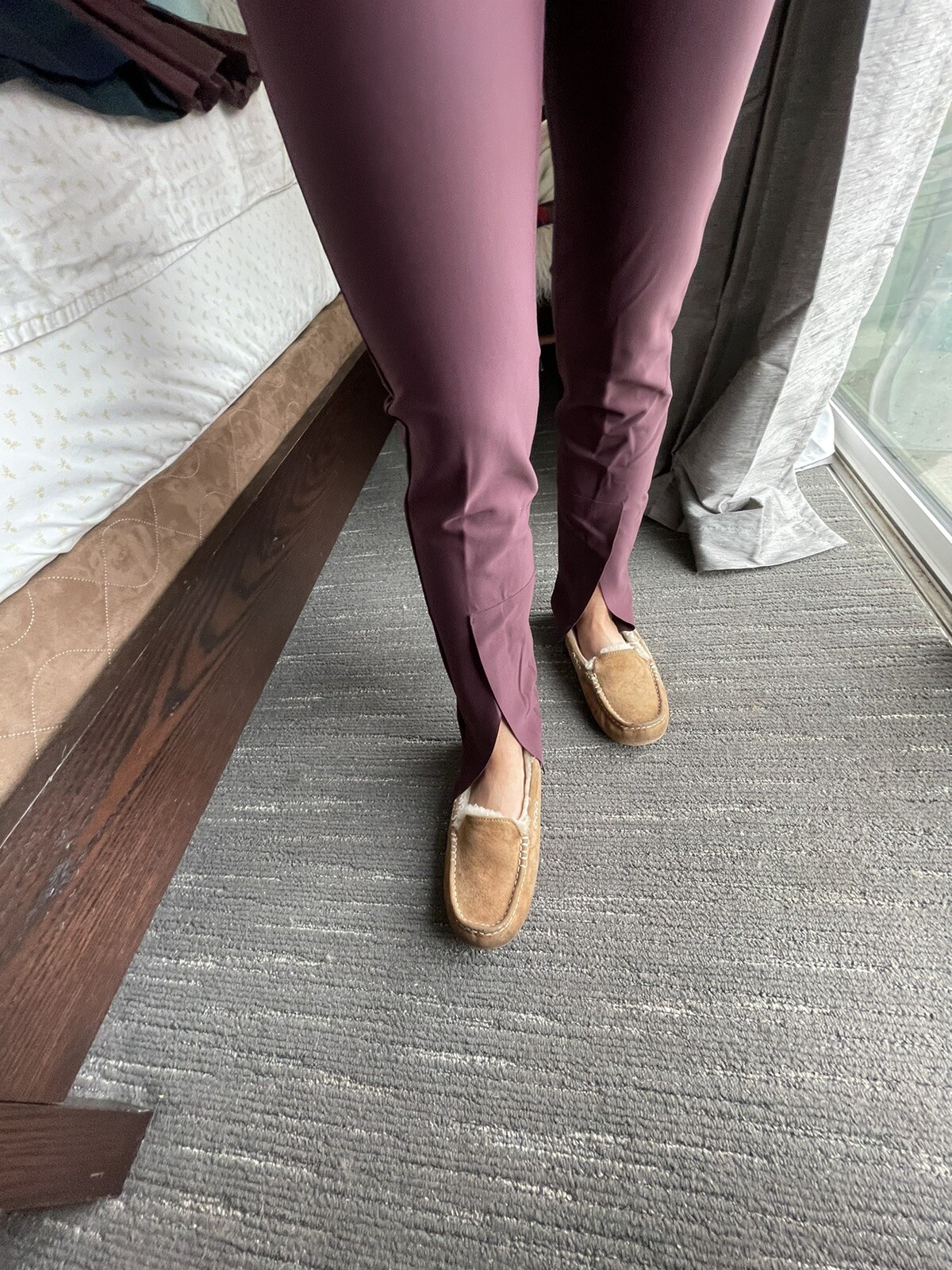 ATHLETA Interstellar Active Pants, Maroon; Black … - image 8