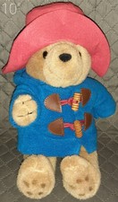 Paddington 10" Blue Coat Red Hat Stuffed Plush Toy Doll Rainbow Designs