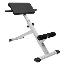 265 lbs Hyperextension Bench Adjustable Roman Chair Home Workout - Up Bench