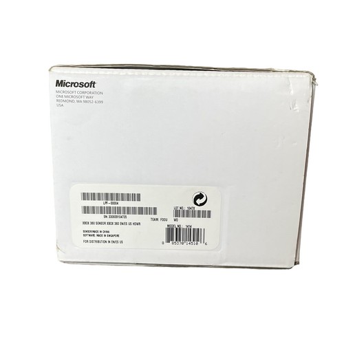 Microsoft Xbox 360 Black Kinect Sensor Bar 1414 In Original Box Good Condition - Picture 4 of 8