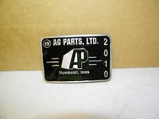 2010  AG PARTS, LTD. HUMBOLDT, IOWA  AGRICULTURE BELT BUCKLE
