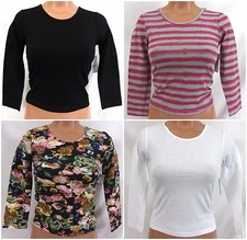 Rue 21 tarea 3/4" Sleeve Belly Shirt #4500/4201/4202/4203 255UN