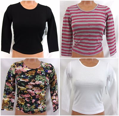 Rue 21 tarea 3/4'' Sleeve Belly Shirt #4500/4201/4202/4203 255UN