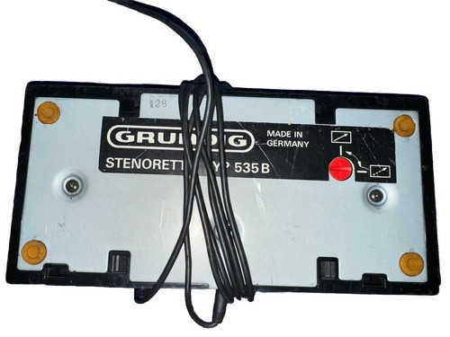 Grundig Dt-3220 Stenorette Diktiergerät Wiedergabegerät mit Pedal + Netzteil - Picture 3 of 3