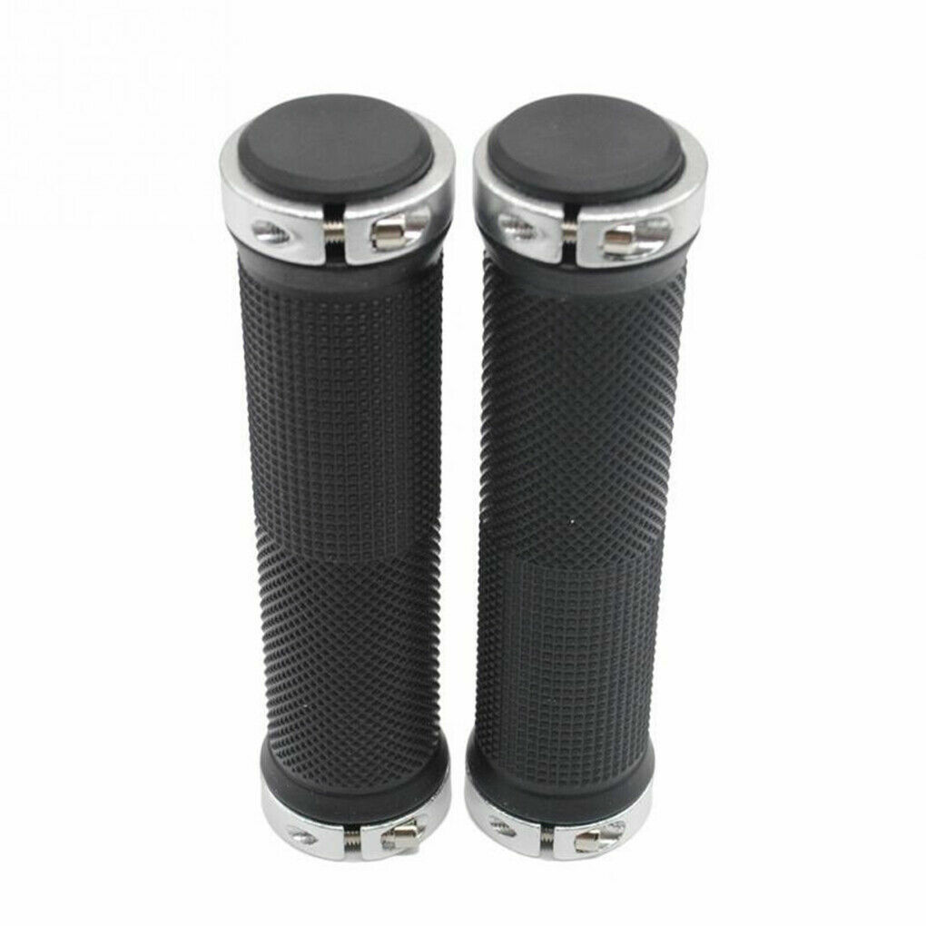 ROCKBROS Manopole Bici, Manopole MTB Spugna, Impugnature Per Manubrio 22mm Antiscivolo, Impugnatura Lock-on In Gomma Con 2 Tappi Di Chiusura In Alluminio, Per Mountain Bike, Bicicletta, Rosso - Foto 10