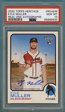 2022 Topps Heritage Kyle Muller Real One Autographs #ROAFH PSA 10! POP 1!