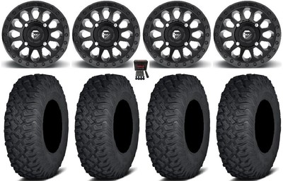 Fuel Vector 14'' Wheels Black 27'' Coyote Tires Can-Am Maverick X3