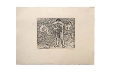 Max Uhlig (* 1937) : Akt, Radierung, signiert, nummeriert 33/50, o.J.