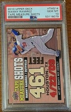 2010 Upper Deck Tape Measure Shots Baseball #TMS14 Manny Ramirez PSA 10 Pop 2
