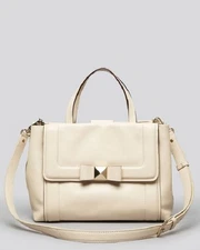 Kate Spade NY Bow Terrace Bradshaw Ivory Leather Satchel   $498+    